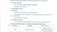 Kế hoạch về việc tổ chức lễ bế giảng, trao bằng tốt nghiệp hệ liên thông chính quy trình độ Đại học tháng 7 năm 2020